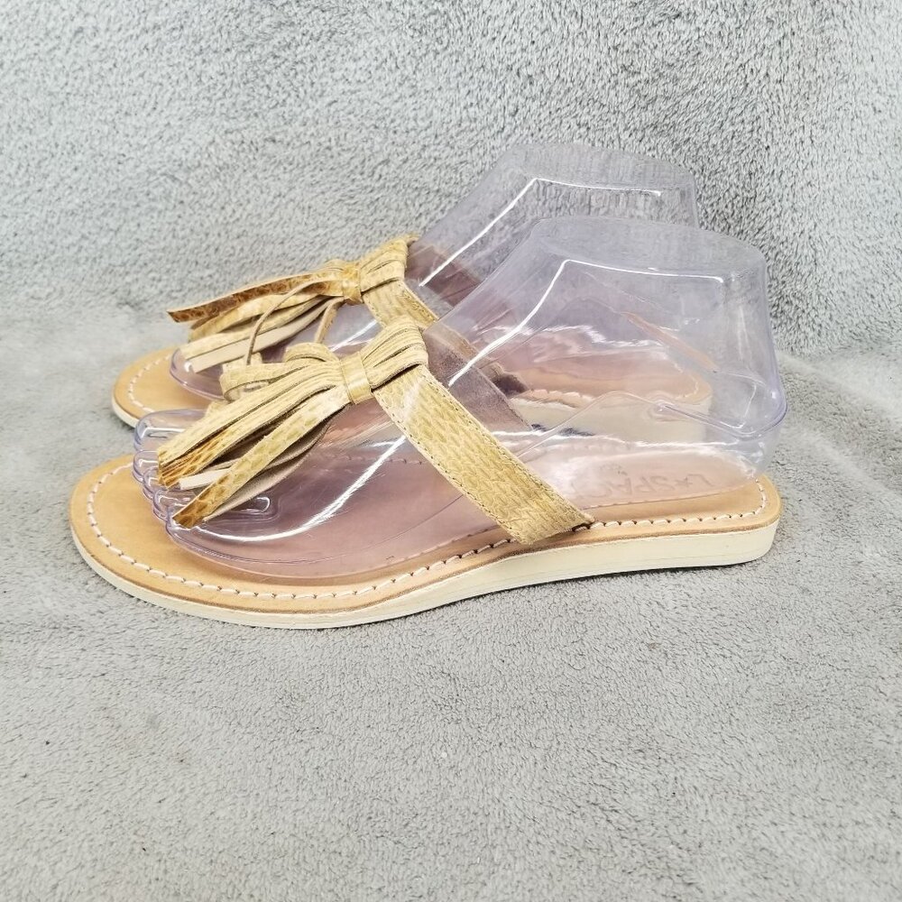 L Space by Cocobelle Shoes Womens Size 6.5 Tan Leather Sandals *NWOT*